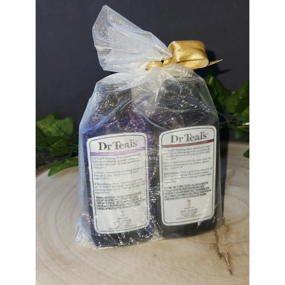 Dr Teal's Foaming Bath Set (2 Pk) Shea Butter + Soothe & Sleep Lavender 3oz Each